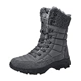 Schneestiefel für Herren, Winterstiefel, warm, mit Pelz gefüttert, rutschfeste Stiefeletten,...