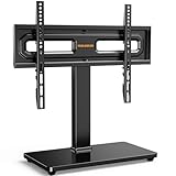 Perlegear TV Standfuss TV Ständer Schwenkbar für 32-65 Zoll Flach & Curved Fernseher bis zu 40 KG,...