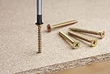 Meister Universalschrauben 5,0 x 60 mm - 240 Stück im Set - Senkkopf - PZ Pozidriv-Antrieb -...
