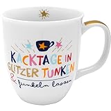 H:) PPY life Tasse mit Motiv 'Funkeln lassen' | Kaffeetasse, Porzellan, 40 cl | Tasse mit Spruch,...