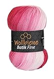 Wollbiene Batik Fine 100 Gramm Wolle mit Farbverlauf mehrfarbig Multicolor Strickwolle Häkelwolle...