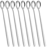 AMFUN Latte Macchiato Löffel Set, 8 Stück 24 cm Langer Stiel Rührlöffel Edelstahl,...