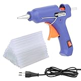 TNOMSNO Heißklebepistole, 20W Heissklebepistole mit 60 Stück Heißklebesticks 7mm x 100mm Mini...