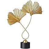 Kreative Ginkgoblatt Statue Deko Statue Heim Desktop Crafts Schmiedeeisen Desktop Artwork Kreativ...