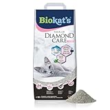 Biokat's Diamond Care Fresh Katzenstreu mit Babypuder-Duft - Feine Klumpstreu aus Bentonit mit...