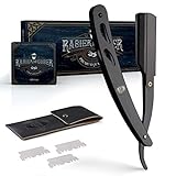 ENTORIS – Barber Rasiermesser für Herren – Mit [100] scharfen Rasierklingen – Hochwertiger...
