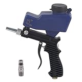 HURRISE Schwerkraft-Sandstrahlpistole, tragbarer Hand-Sandstrahler, 70–150 PSI, 6000 U/min,...