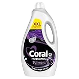 Coral Farbschutz Schwarz Waschmittel Flüssigwaschmittel für Farben länger wie neu XXL 60 WL