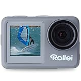 Rollei Action-Cam 9s Plus I 4K 60fps Unterwasserkamera mit Selfie-Display, Bildstabilisierung,...