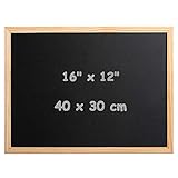 DOEWORKS Kreidetafel A3 40 x 30cm, Kleine Tafel zum Aufhängen für Küche Schule Büro, Kreidetafel...