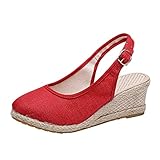 Memmyly Compensee Damen-Sandalen, Sommer, Sandale, Plateau-Sandale, orthopädisch, Nacktheit,...