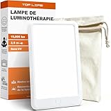 Top Life Lichttherapielampe 15.000 Lux, UV-freie Vollspektrum Tageslichtlampe, LED Sonnenlicht Lampe...