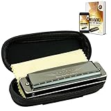 XALANI Mundharmonika inkl. Soft Case und Pflegetuch I Bonus: E-Book gratis I C-Dur Blues Harp mit...