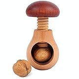 Creative Home Nussknacker Holz | Pilzförmig | 10 x 6 cm | Natürliches Buchenholz | mit...