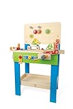 Hape Meister-Werkbank | Preisgekrönte Werkzeugbank für Kinder aus Holz Spielzeug Spiel kreatives...