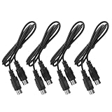 HOODANCOS 4 Stück 5 polige Midi Kabel 1m – Universelle Musikinstrumenten Verbindung für Keyboard...