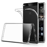 Verco Handyhülle für Huawei P8 Case, Handy Cover für P8 Hülle Transparent Dünn Klar Silikon,...