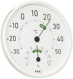 TFA Dostmann Analoges Thermo-Hygrometer, 45.2045.02, für innen und außen, mit farbigen...