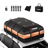 Wisamic Auto Dachbox 595L Faltbare Dachtasche Dachkoffer Aufbewahrungsbox, 1000D wasserdichte...