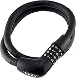 ABUS Panzerkabelschloss Steel-O-Flex Tresorflex 6615C - Zahlenschloss aus Stahlkabel mit Panzer aus...