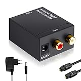 Ozvavzk Analog zu Digital Audio Konverter Analog Digital Wandler R/L Cinch to SPDIF Toslink...