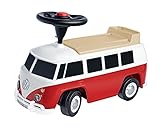 BIG – Bobby Car Baby VW T1 (rot-weiß) - Kinderfahrzeug mit Flüsterreifen, Hupe &...