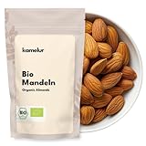 Kamelur 1kg Spanische BIO Mandeln natur – ganze geschälte Mandeln BIO mit Haut und ohne Zusätze