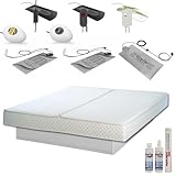 AQUA ROYAL Wasserbett Bett Set Softside Mono Einzelbett ohne Podest/Sockel 100x200 cm F5 –...