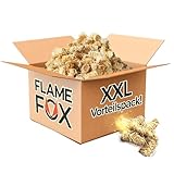 Flame Fox Anzündwolle XXL 10kg. I Kaminanzünder aus Öko-Holzwolle & Wachs für Kamin I Grill,...