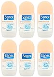 SANEX Deo Roll-on Women 'Dermo Sensitive' für empfindliche Haut - 6er Pack (6 x 50 ml)