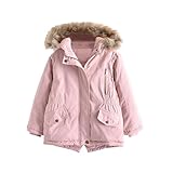 AEGJEGVD Kinderjacke Verdickte Daunenjacke Herbst Frühling Winter Fleecejacke Mit Dickem...