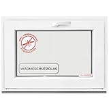 Kippfenster 40x40 cm 2 fach Verglasung - Alle Größen Kunststofffenster mit 60mm Profil -...