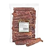 Kaureks Natur, Pferdedörrfleisch 1000g ca. 15cm, Schlund, Kausnack, Hundefutter, Kauartikel,...