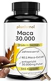 30.000mg pro Kapsel - 365 Stück - Maca Kapseln hochdosiert - 750mg Maca-Extrakt 40:1 pro Kapsel...