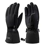 Kineed Skihandschuhe Herren Wasserdicht Winterhandschuhe Warm 3M Thinsulate Snowboardhandschuhe...