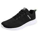 Gsheocm Sneaker Weiß Damen Sportschuhe Turnschuhe Bequeme Weiche Tennisschuhe Casual Trainer Schuhe...