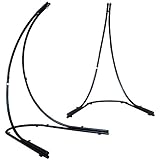 AMANKA Bis 150kg: 210cm Hängesessel Gestell Outdoor - XL Ständer für Hängesessel - Balkon...