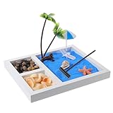 KOMBIUDA 1 Satz Zen-sandgarten Zen-gartenrechen-kit Mini-Zen-Garten Für Den Schreibtisch...