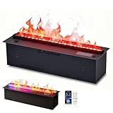 Wasserdampfkamin 3D mit App & Fernbedienung, Elektrischer Kamin – 9 Flammenfarben, automatisches...