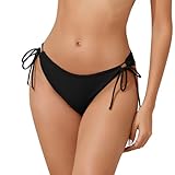 PONCEAU Damen Bikinihose Bauchweg Klassisch Badehose Strandhose Grosse Grössen für Frauen Gezopfte...