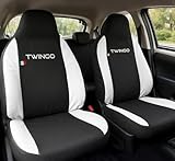 Auto Accessori Lupex - Sitzbezüge für Autositz, kompatibel Autositzbezüge für Twingo, Schwarz...