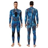 Seaskin Spearfishing Neoprenanzug für Herren, 1,5 mm Neopren, Camouflage, Ganzkörper-Tauchanzüge...