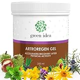 Green idea - Artroregen Gel | Extra Stark und Hochkonzentriert | Schmerzgel stark mit Arnika,...
