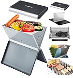 Steinborg Klappgrill | Laptopgrill | Campinggrill | Blitzschneller Aufbau | Hitzebeständiger Rahmen...
