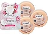 Balea 4er-Set Hautpflege: Handpeeling & -maske SCRUB & CARE Pflege für geschmeidig-weiche Hände...