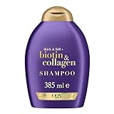OGX Biotin & Collagen Shampoo (385 ml), kräftigendes Haarshampoo für feines & dünnes Haar, mit...