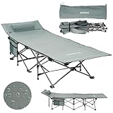24MOVE® Feldbett Campingbett bis 150 kg In-und Outdoor Camping faltbar, 190 x 67 x 34cm, tragbar...
