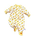 KIDDLETOWN Baby Schlafanzug, Strampler Neugeborene, Baby Schlafstrampler, Baby Strampler Langarm,...