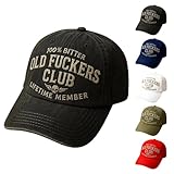 Old Fuckers Club-Vintage-Baseballkappe, verstellbare 3D-Stickerei, lustiger Hut,...