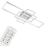 BRILONER - LED Deckenlampe mit Fernbedienung, dimmbar, einstellbar von warmweiß bis neutralweiß,...